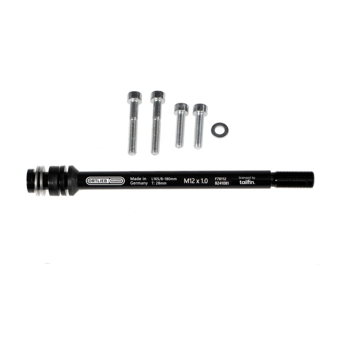 Ortlieb Thru Axle M6-Connector – Adapter-Steckachse für Gepäckträger