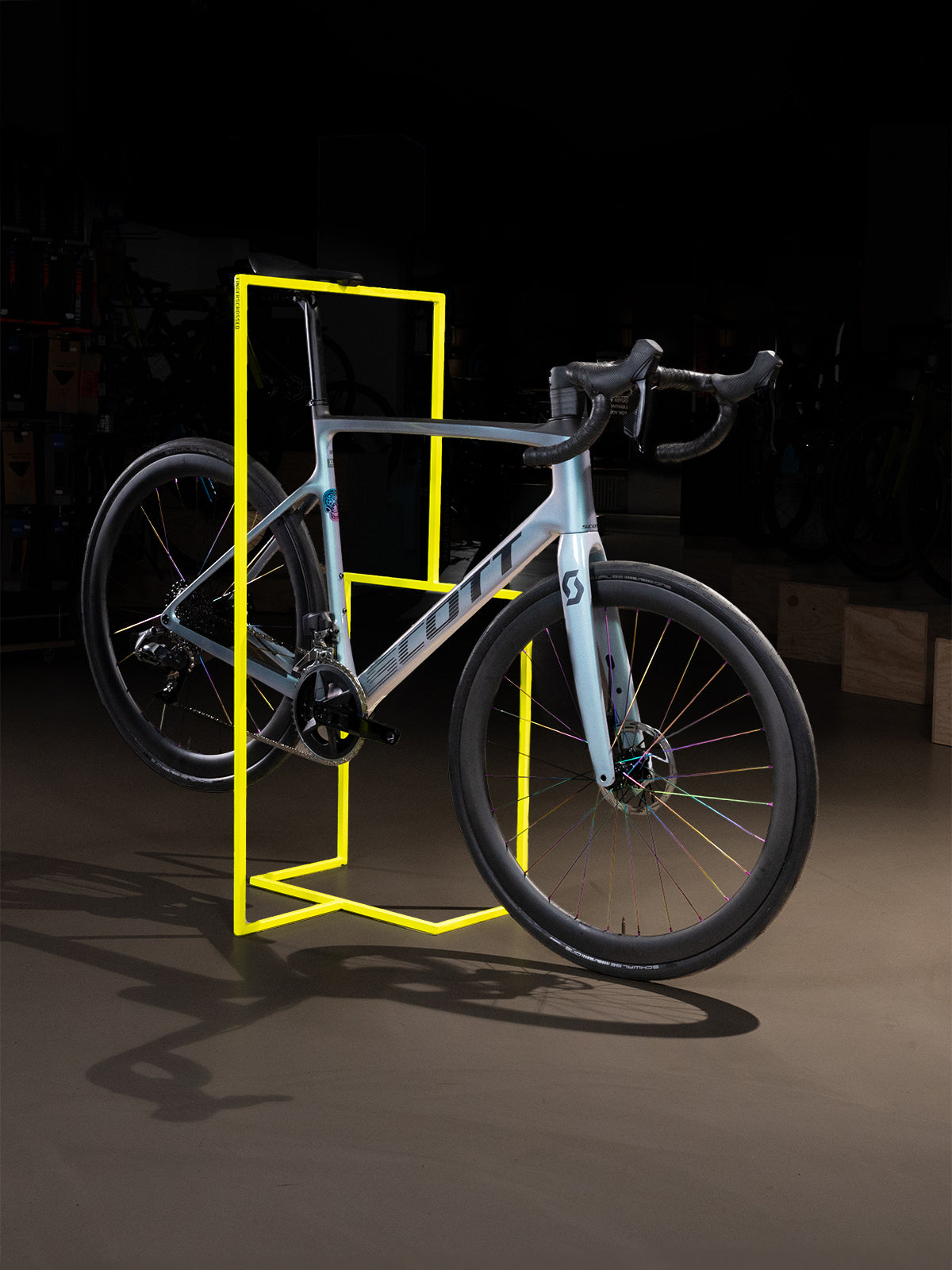 Rennrad Scott Carbon Laufräder Rainbow SMParts