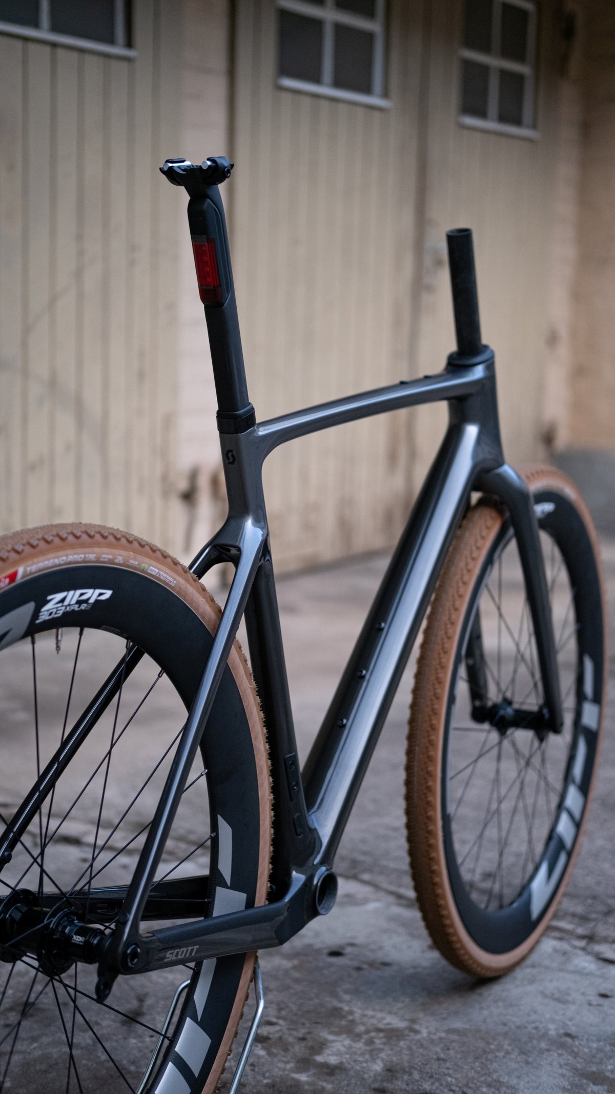 Scott Addict Gravel RC HMF Carbon Rahmen-Set - Chrome Silver