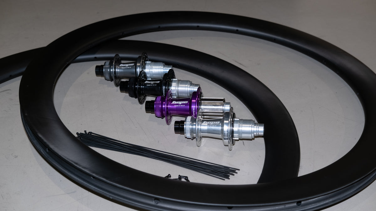 SMParts. Force 45 TLR UD Matt x HOPE RS4 Road 24/24 hole wheelset, purple