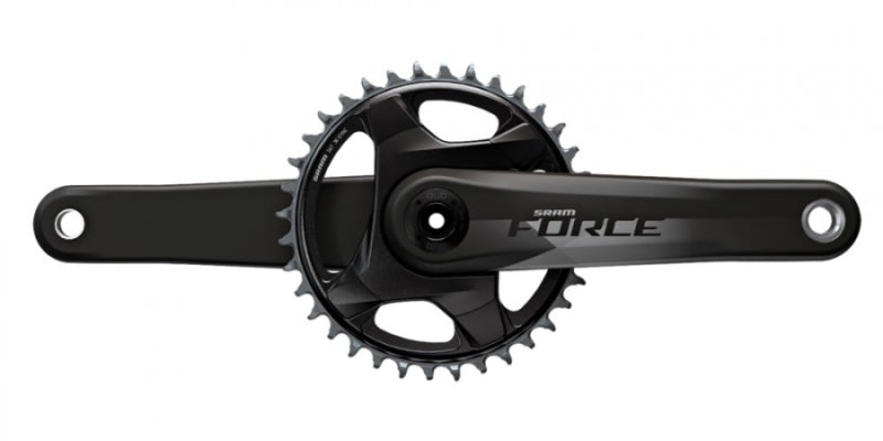 SRAM FORCE AXS crankset, 175mm - 46 teeth DUB Black