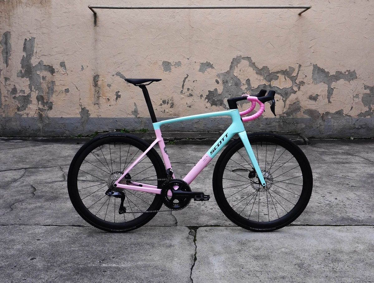 Scott Addict RC 10 Rennrad, Shimano Ultegra Di2 2x12 - Gelato Blue / Gelato Pink