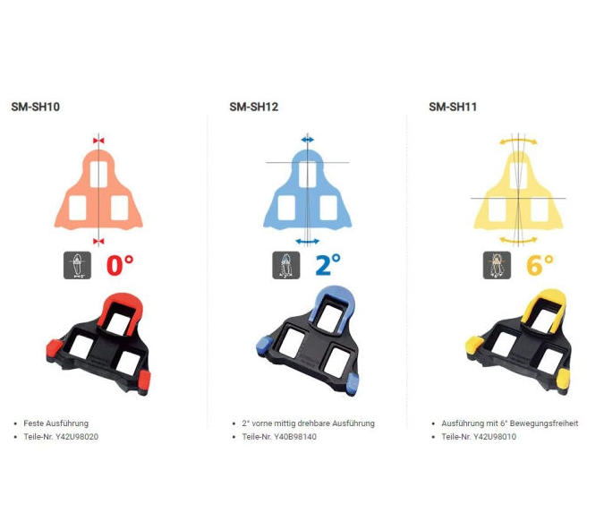 Shimano SPD-SL Cleats SM-SH10 / SM-SH11 / SM-SH12
