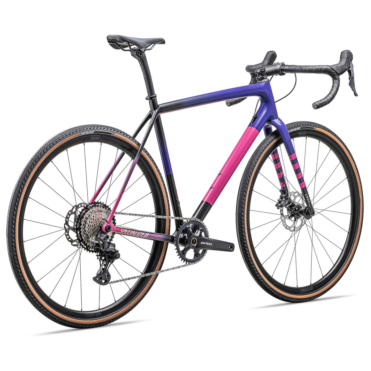 Specialized CRUX Comp, Shimano GRX 1x - Gloss Carbon / Purple Haze / Rebel Pink / Birch