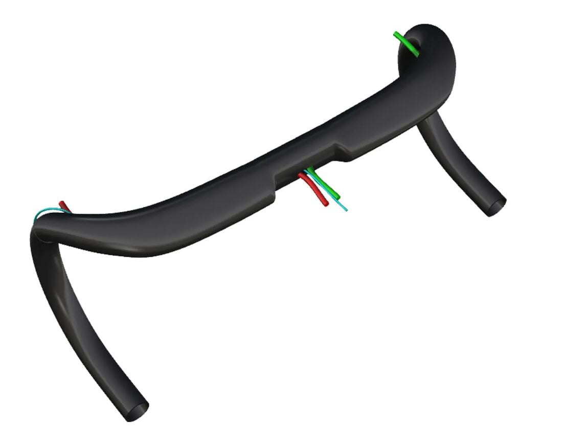 Deda SuperZero DCR Aluminium Ergo Drop Bar Lenker 31,7mm - Polish on Black