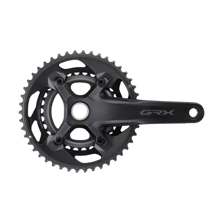 Shimano GRX FC-RX600-2 2x11 Kurbelgarnitur, 165mm - 46/30 Zähne Schwarz