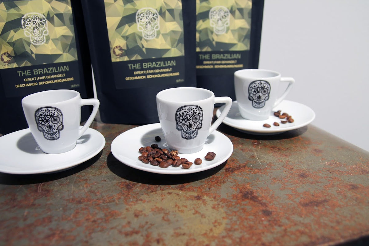 SMParts. Espresso Tasse mit Untersetzer 55ml Weiß