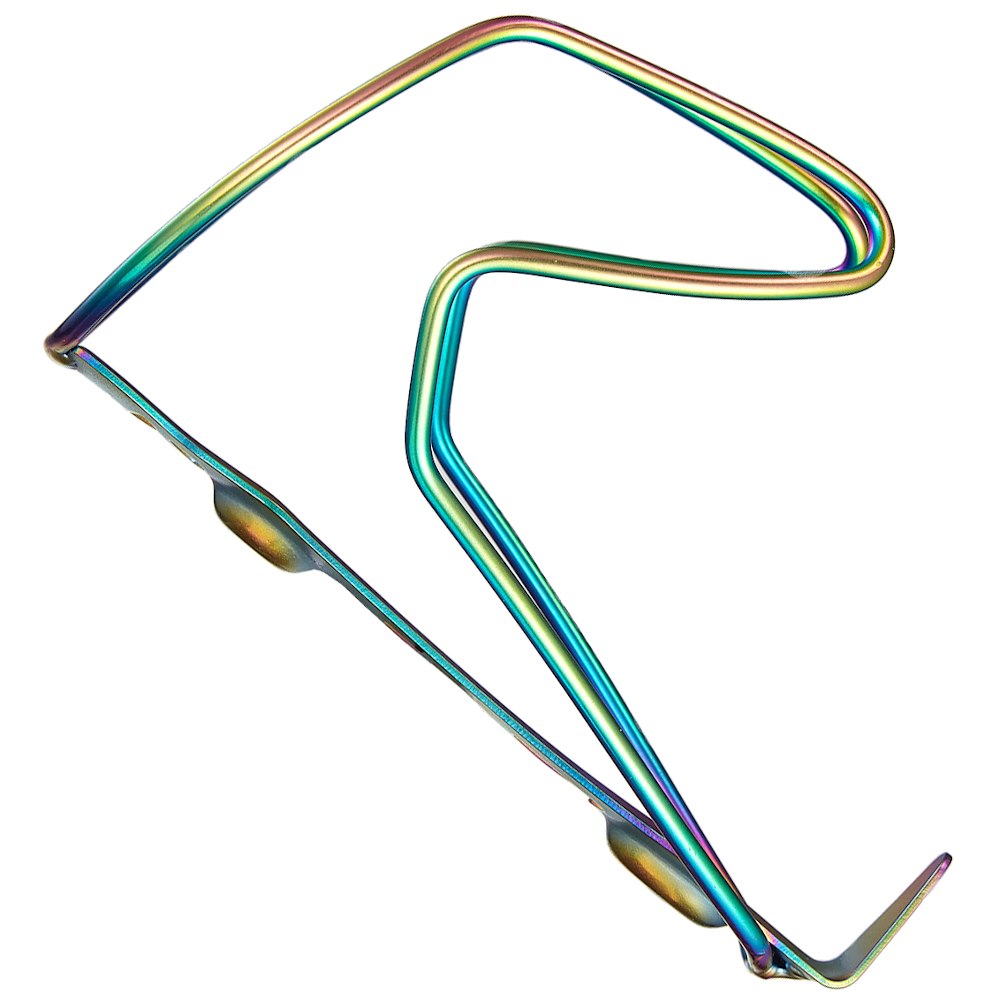 Supacaz TiFly Cage Titanium Flaschenhalter Petrol / Oil Slick