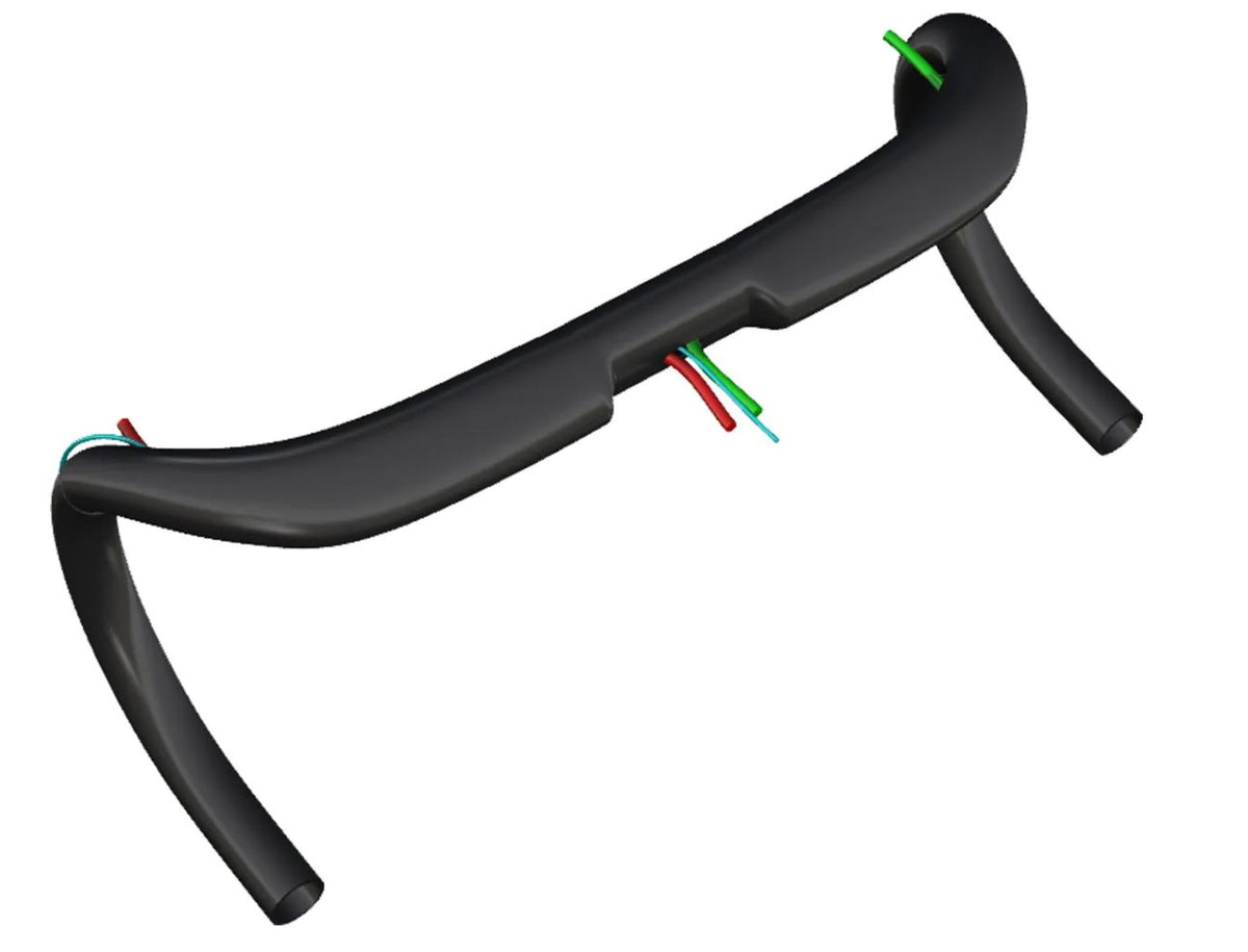 Deda SuperZero DCR Aluminium Ergo Drop Bar Lenker 31,7mm - Polish on Black