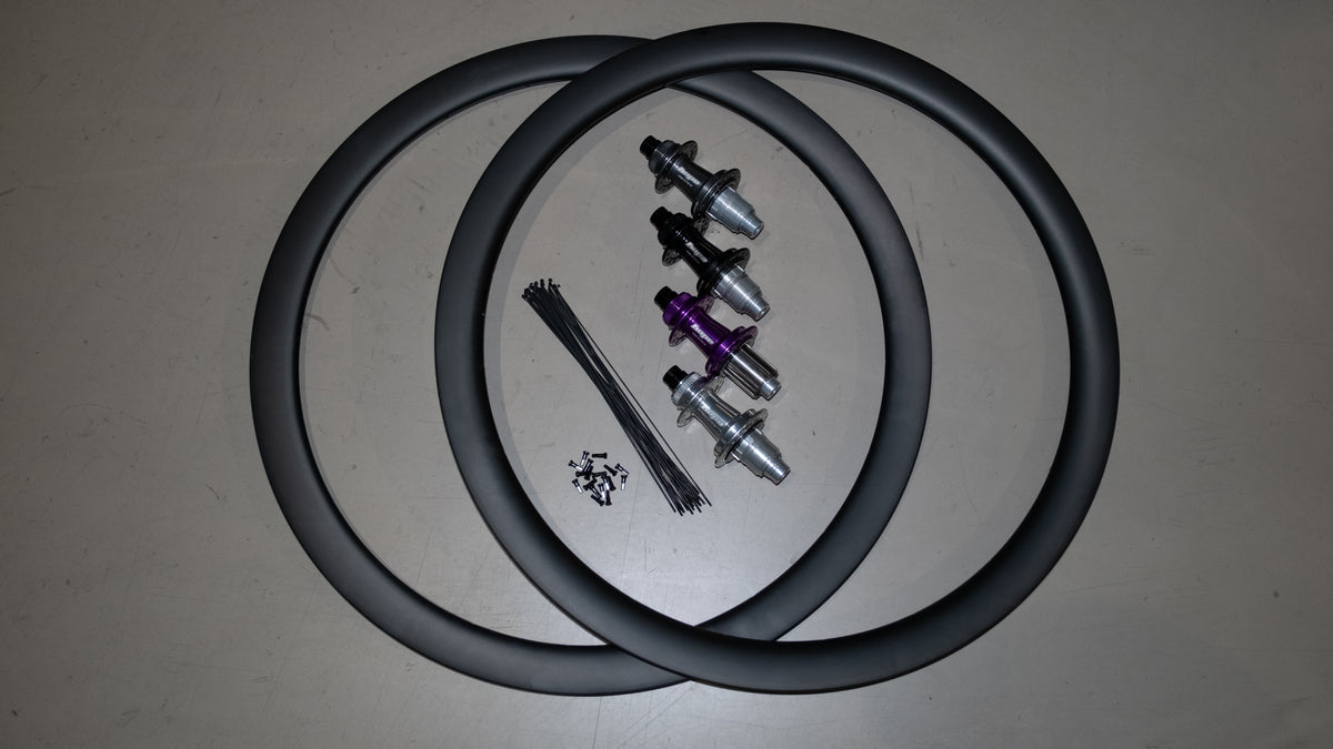 SMParts. Force 45 TLR UD Matt x HOPE RS4 Road 24/24 hole wheelset, purple