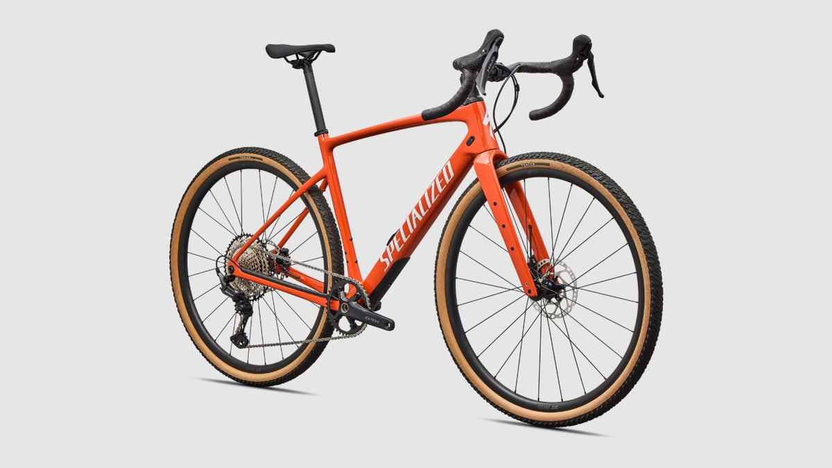 Specialized Diverge 4 Sport Carbon, Shimano GRX 1x12 - Deep Orange / Dune White