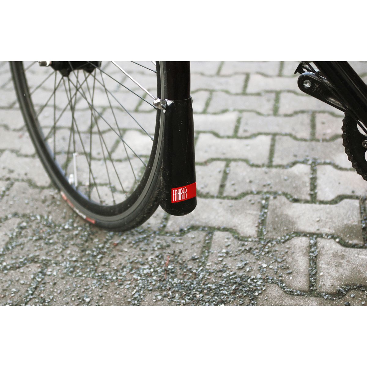 Fahrer Spritzlapper Latz Race Schwarz - für Rennräder