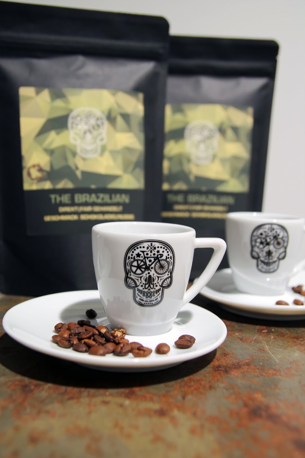 SMParts. Espresso Tasse mit Untersetzer 55ml Weiß